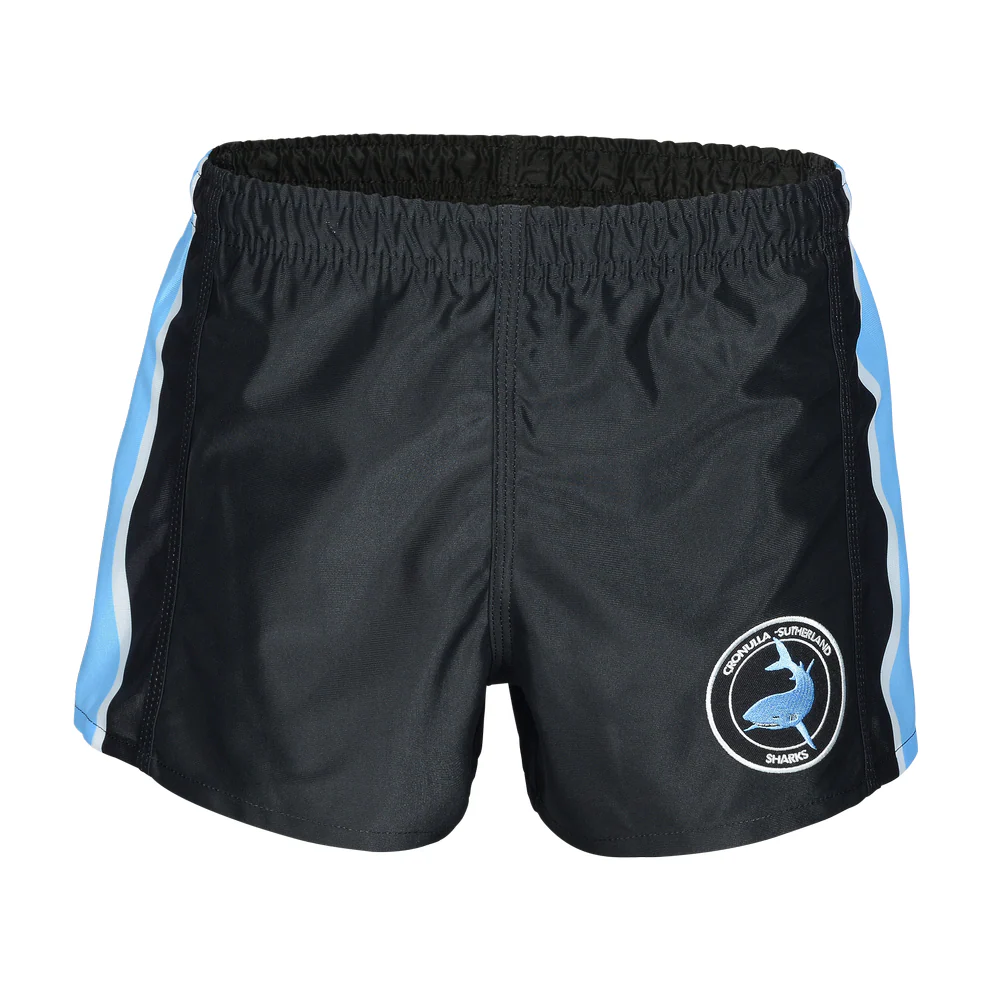 NRL Retro Supporter Shorts - Cronulla Sharks - Adult - Mens