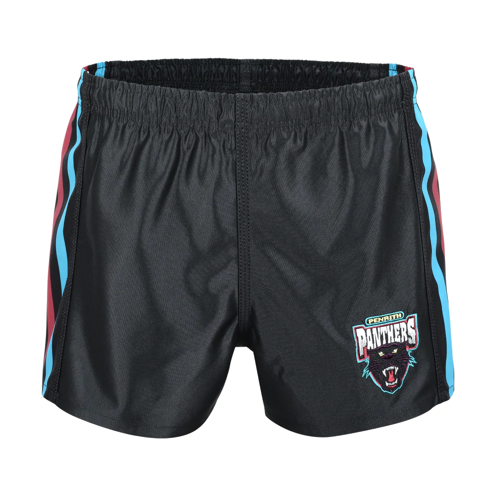 NRL Retro Supporter Shorts - Penrith Panthers 2003 - Adult - Mens