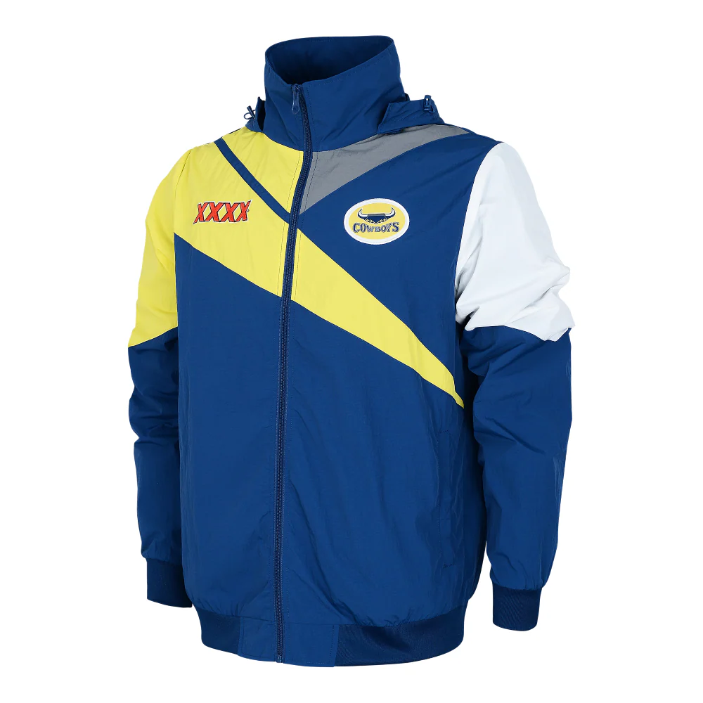 NRL Retro Track Jacket - North Queensland Cowboys - Full Zip - Lightweight