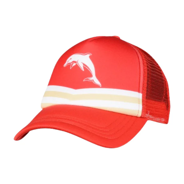 NRL Retro Trucker Cap - Dolphins - Hat - Adult - Image 2