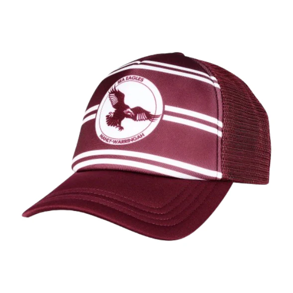 NRL Retro Trucker Cap - Manly Sea Eagles - Hat - Adult - Image 2