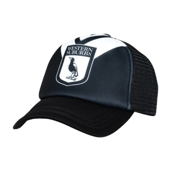 NRL Retro Trucker Cap - Western Suburbs Magpies - Hat - Adult