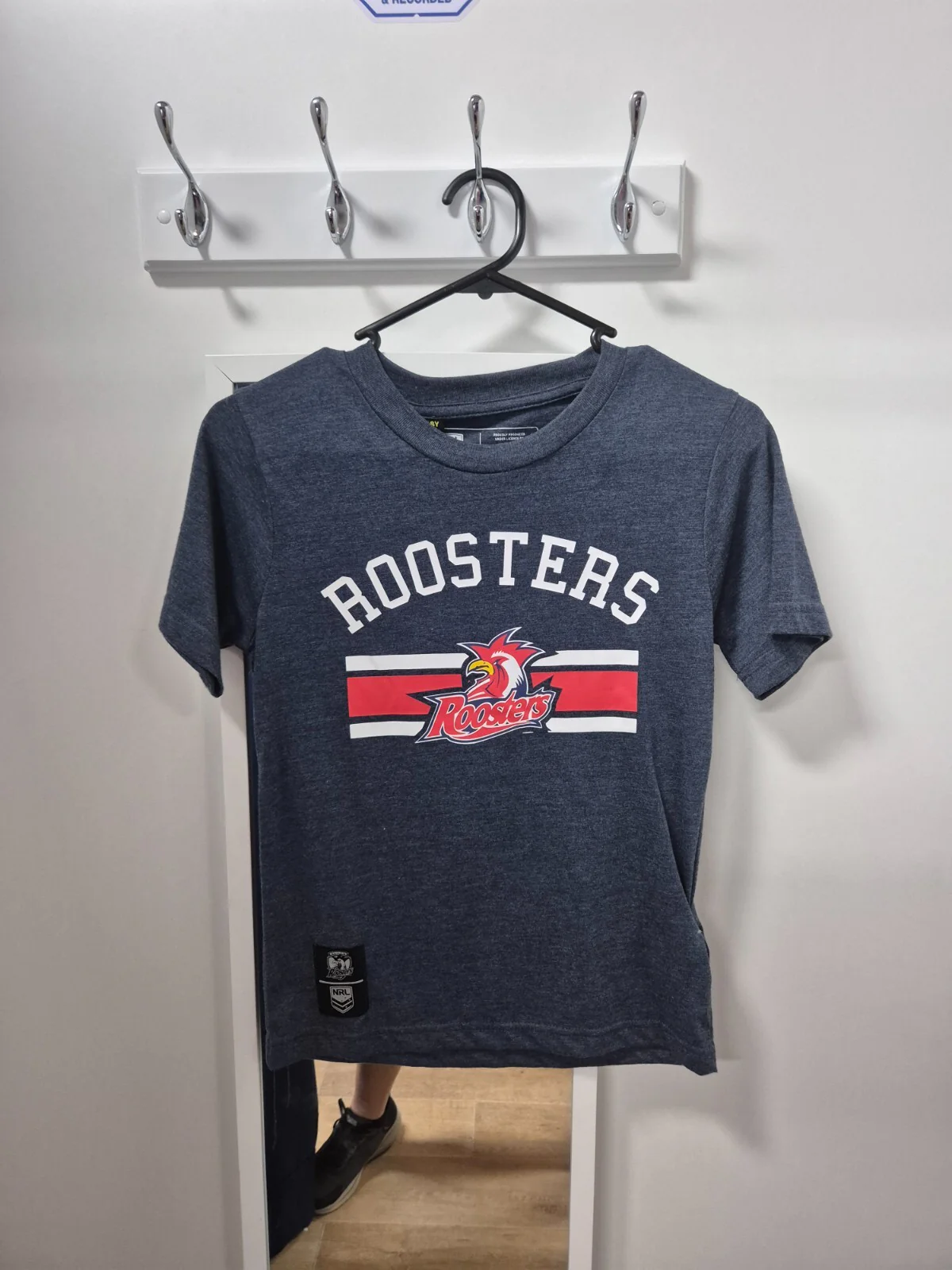 NRL Screen Printed Marle Tee Shirt - Sydney Roosters - Kids - T-Shirt - Image 2