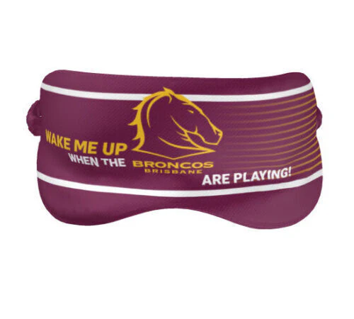 NRL Sleep Mask - Brisbane Broncos - Reversible - Washable - One Size - Image 3