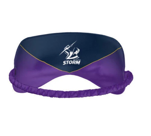 NRL Sleep Mask - Melbourne Storm - Reversible - Washable - One Size - Image 3