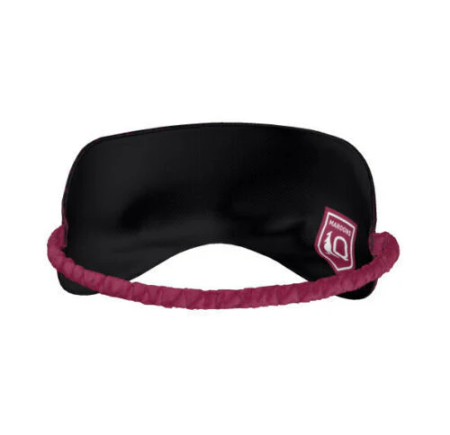 NRL Sleep Mask - Queensland Maroons - Reversible - Washable - One Size - QLD - Image 3