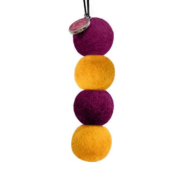 NRL Smelly Balls Set - Brisbane Broncos - Re-useable Car Air Freshener - Image 2
