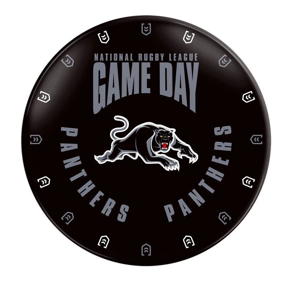 NRL Snack Plate - Penrith Panthers - 20cm diameter - Melamine - Single - Image 2