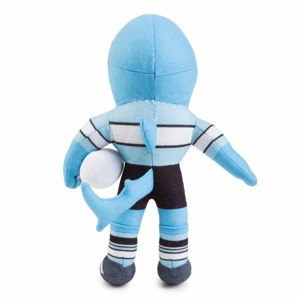NRL Soft Plush Mascot Toy - Cronulla Sharks - Team Mascot - 27cm - Image 2