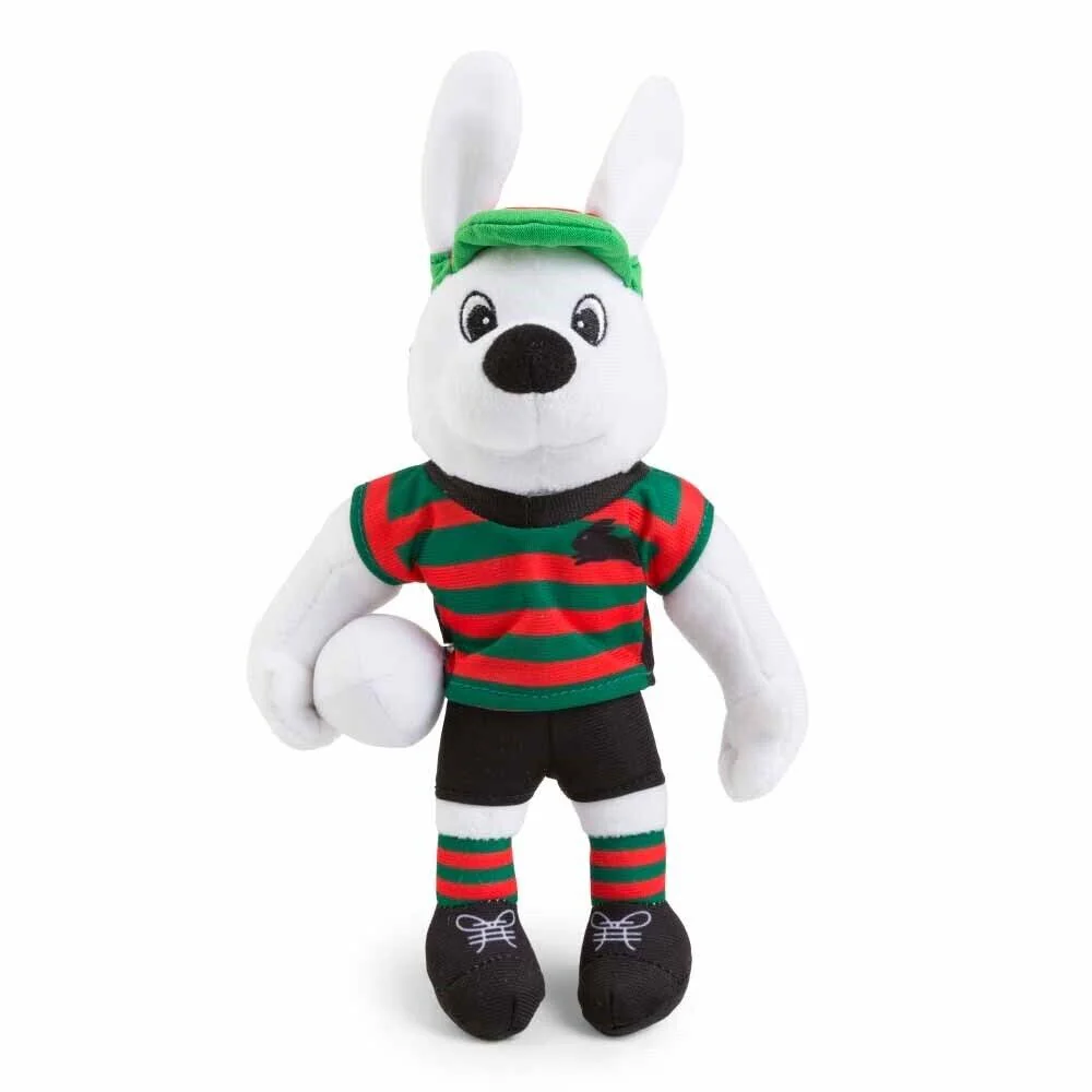 NRL Soft Plush Mascot Toy - South Sydney Rabbitohs - Team Mascot - 27cm