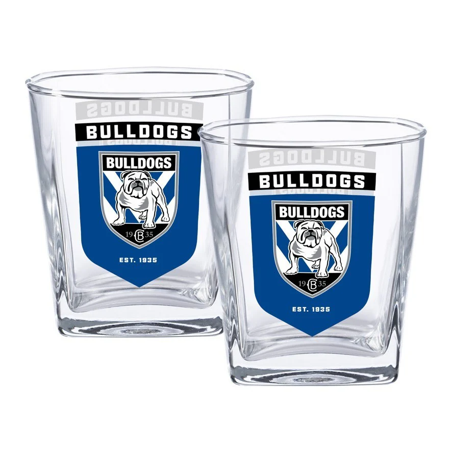 NRL Spirit Glass Set - Canterbury Bulldogs - 250ml Cup - Set Of Two - Image 2