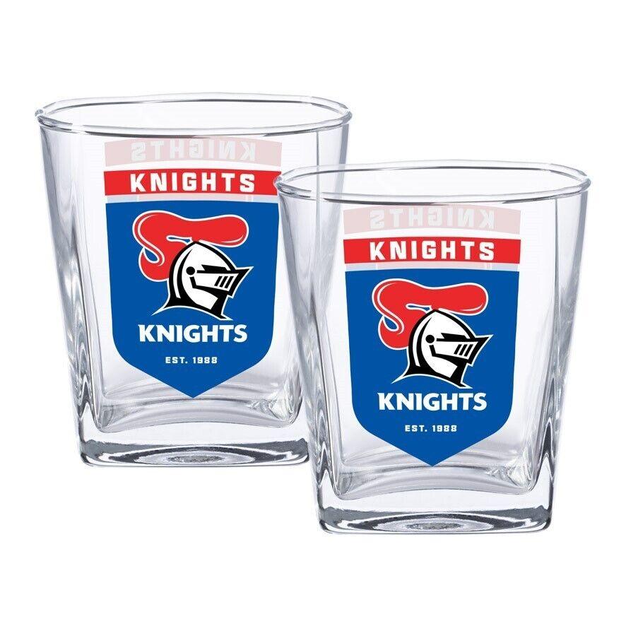 NRL Spirit Glass Set - Newcastle Knights - 250ml Cup - Set Of Two - Image 2