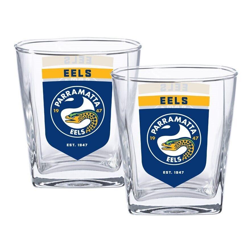 NRL Spirit Glass Set - Paramatta Eels - 250ml Cup - Set Of Two - Image 2