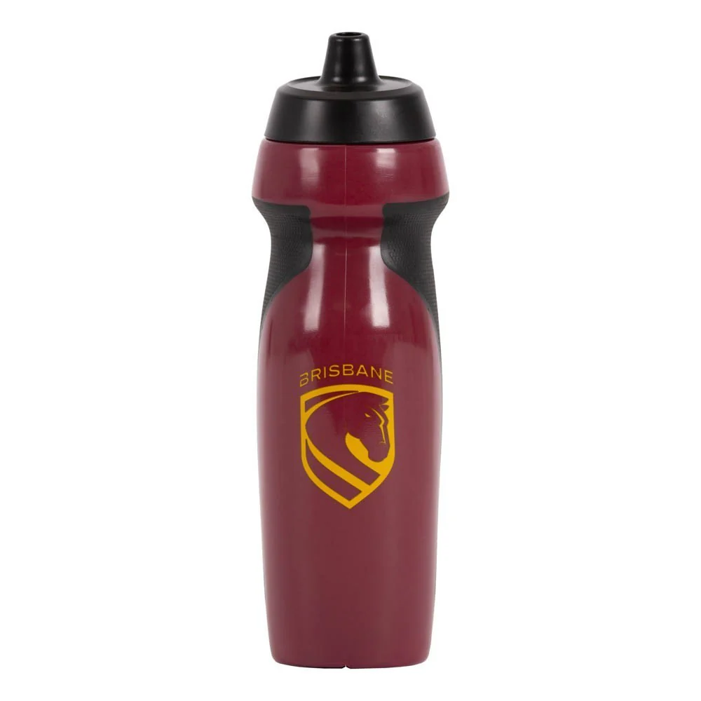 NRL Sports Drink Bottle 640ml - Brisbane Broncos - Rubber Grip - Image 2