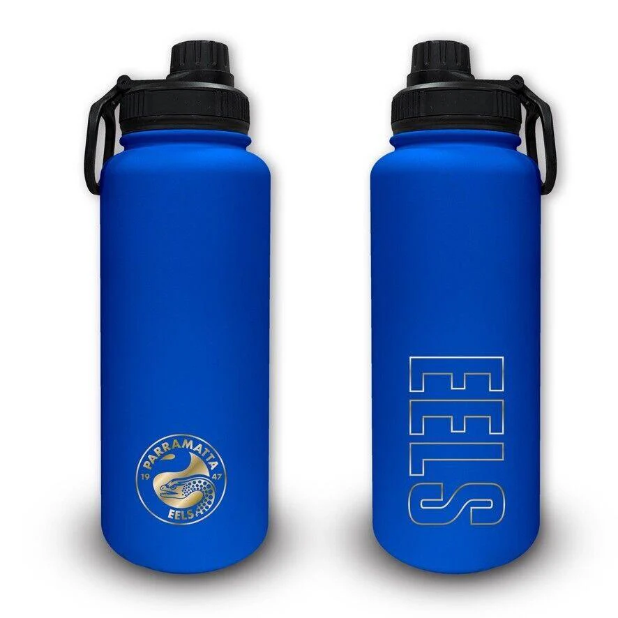 NRL Stainless Steel 960mL Drink Bottle - Paramatta Eels - Double Walled - Image 2