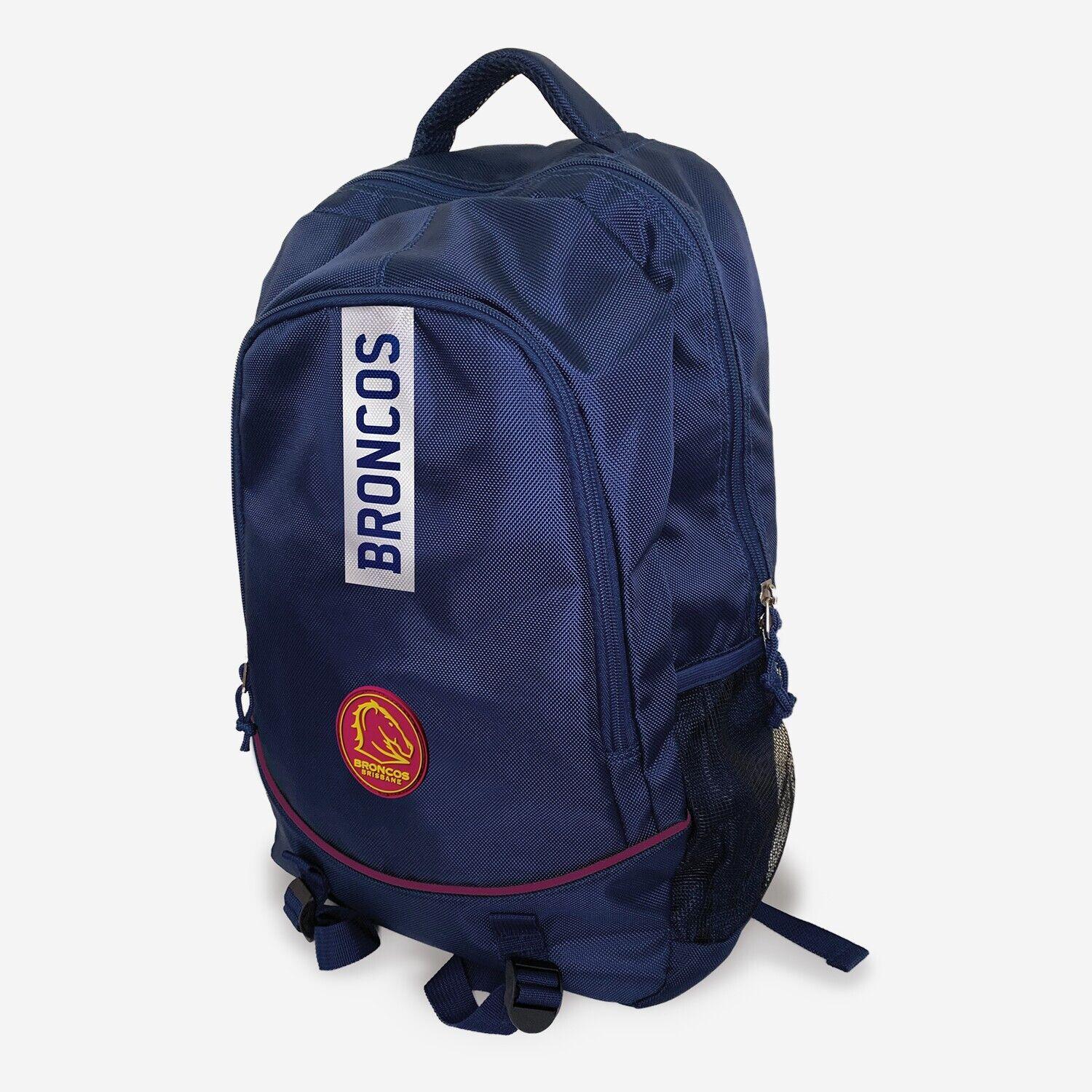 NRL Stirling Backpack - Brisbane Broncos - 49x32x12cm - Nylon Bag - Image 2