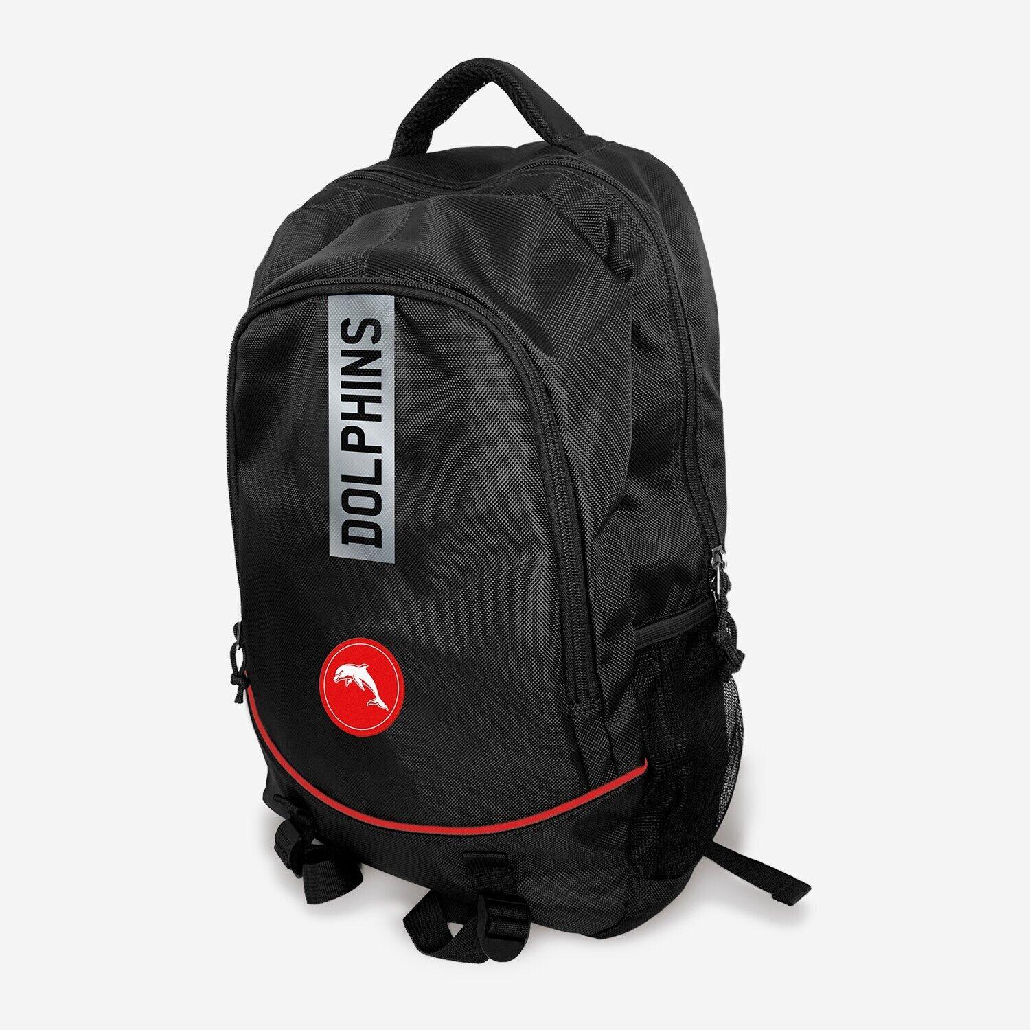 NRL Stirling Backpack - Dolphins - 49x32x12cm - Nylon Bag - Image 2