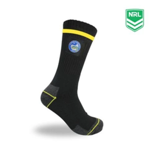 NRL Striped Work Socks - Paramatta Eels - Two Pack - Sock - Mens