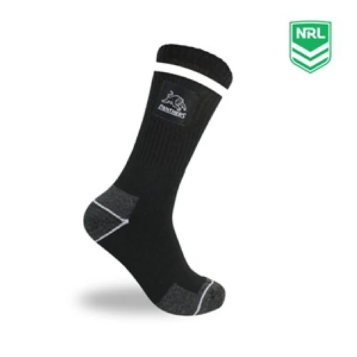 NRL Striped Work Socks Penrith Panthers Two Pack Sock Mens