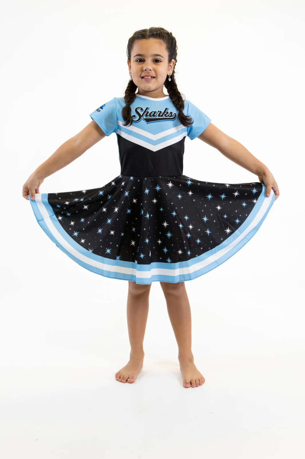 NRL Superstar Dress - Cronulla Sharks - Girls - Toddler - Kid - Image 2