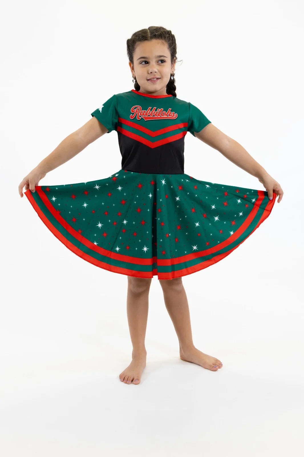 NRL Superstar Dress - South Sydney Rabbitohs - Girls - Toddler - Kid - Image 2