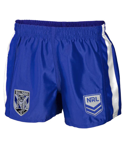 NRL Supporter Footy Shorts - Canterbury Bulldogs - Kids Youth Adults