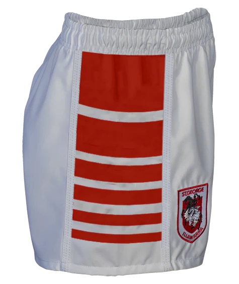 NRL Supporter Footy Shorts - St George Illawarra Dragons - Kids Youth Adults