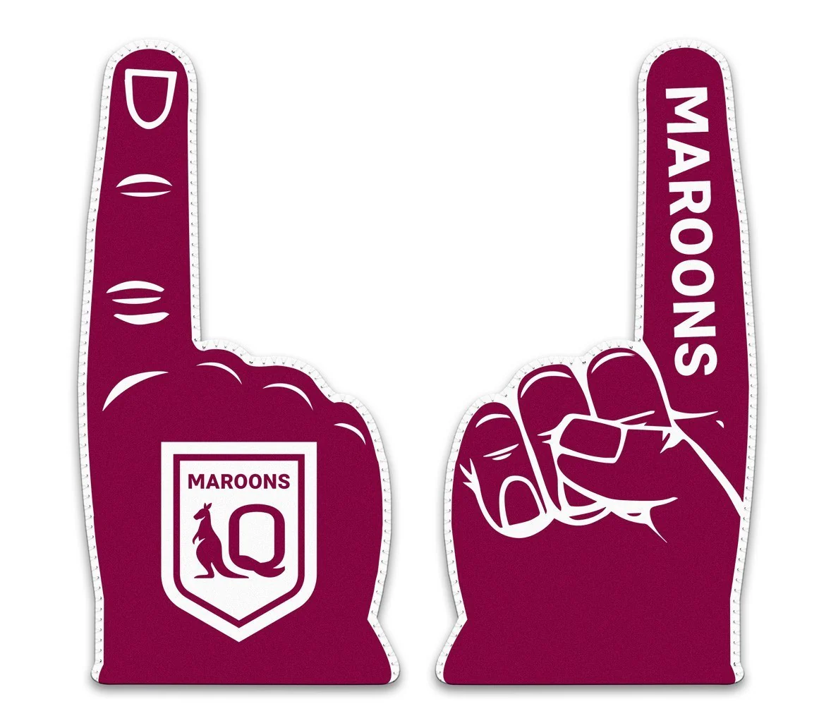 NRL Supporter Hand - Queensland Maroons - QLD - Neoprene - Single