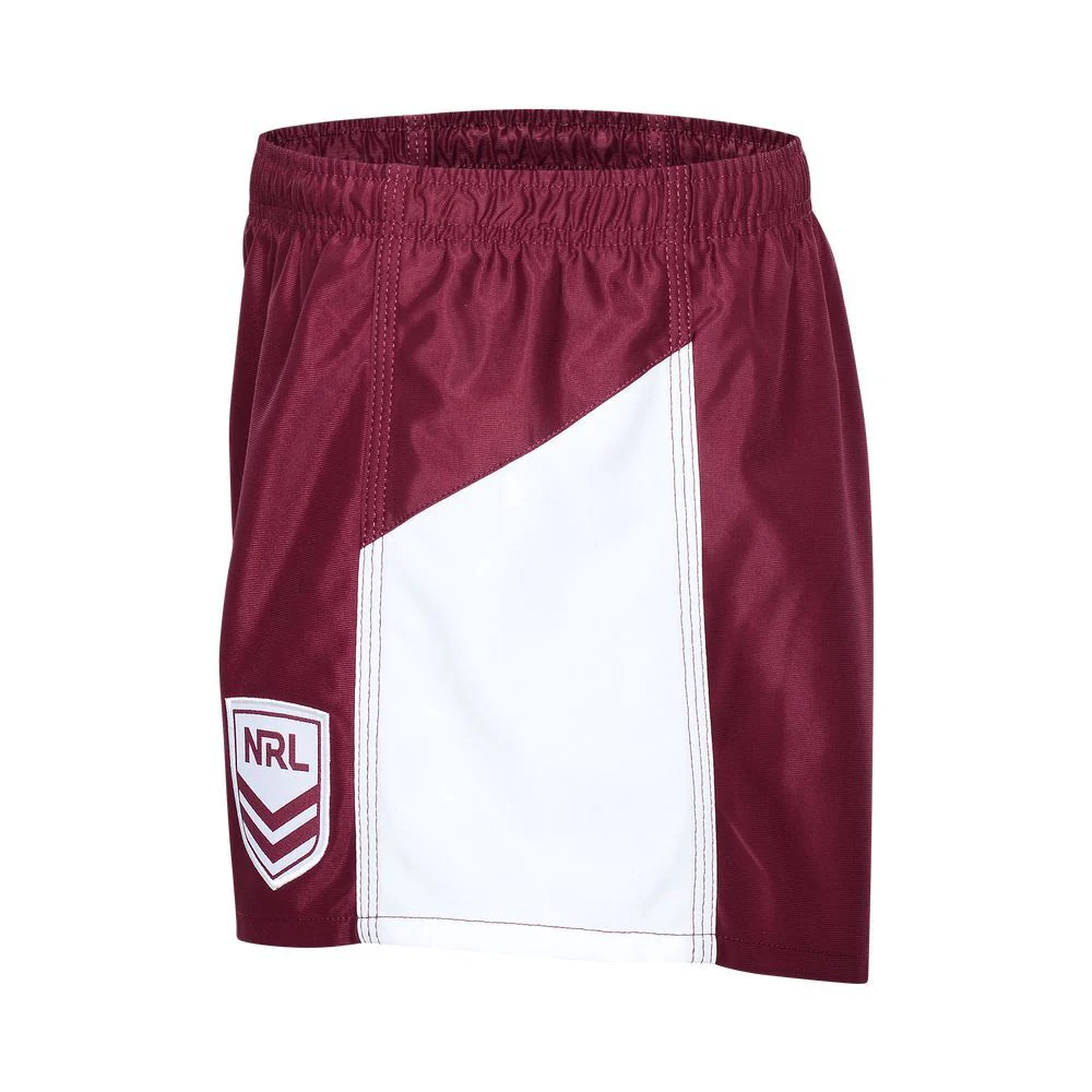 NRL Supporter Logo Footy Shorts - Manly Sea Eagles - Adults - Mens - Image 2