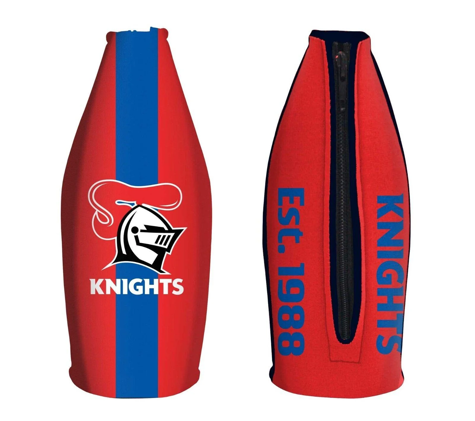 NRL Tallie Stubby Cooler - Newcastle Knights - Tally - Drink Cooler - Zipper - Image 2