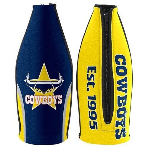 NRL Tallie Stubby Cooler - North Queensland Cowboys - Tally - Drink - Zipper - Image 2