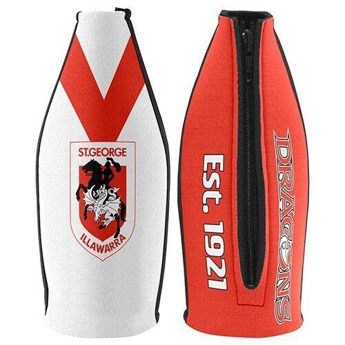 NRL Tallie Stubby Cooler - St George Illawarra Dragons - Tally - Drink - Zipper - Image 2