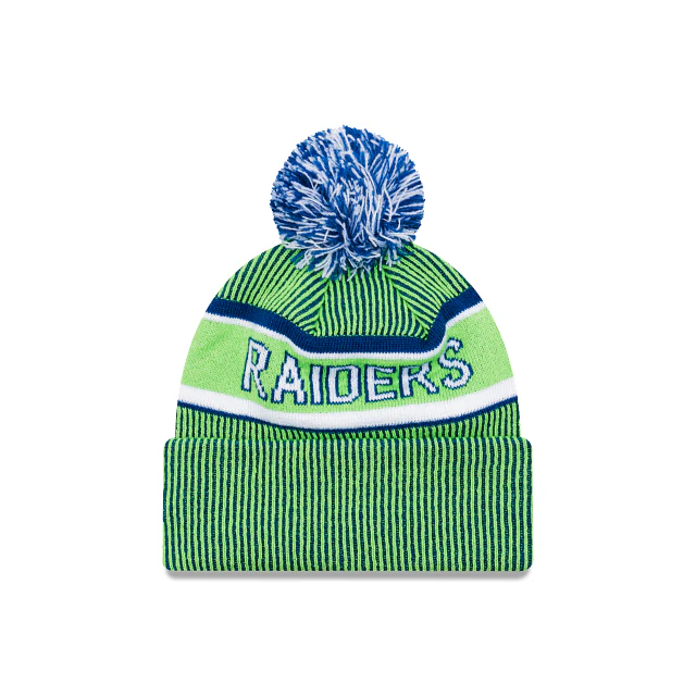 NRL Team Colours Beanie - Canberra Raiders - Adult - Unisex - Hat - New Logo - Image 2