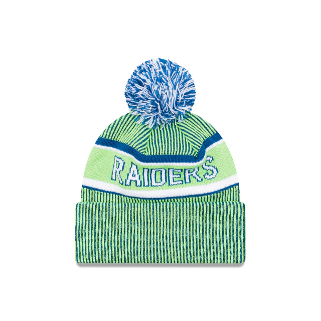 NRL Team Colours Beanie - Canberra Raiders - Adult - Unisex - Hat - Old Logo - Image 2