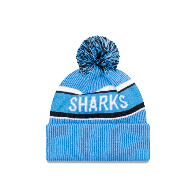 NRL Team Colours Beanie - Cronulla Sharks - Adult - Unisex - Hat - Image 2