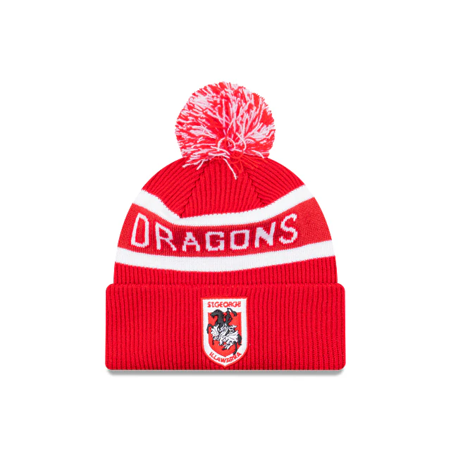 NRL Team Colours Beanie - St George Illawarra Dragons - Adult - Unisex - Hat