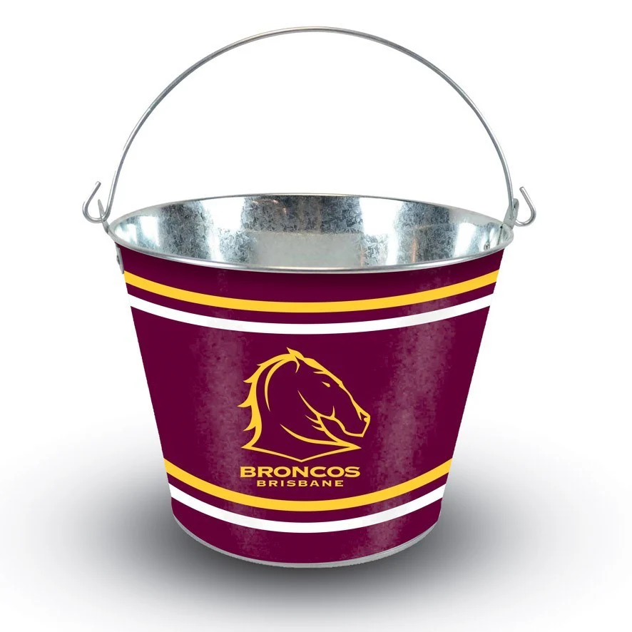 NRL Team Ice Bucket - Brisbane Broncos - Bottle Opener - 5 Litres