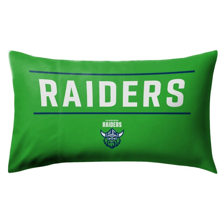 NRL Team Pillow Case - Canberra Raiders - Double Sided - 73 x 48 cm - Image 2