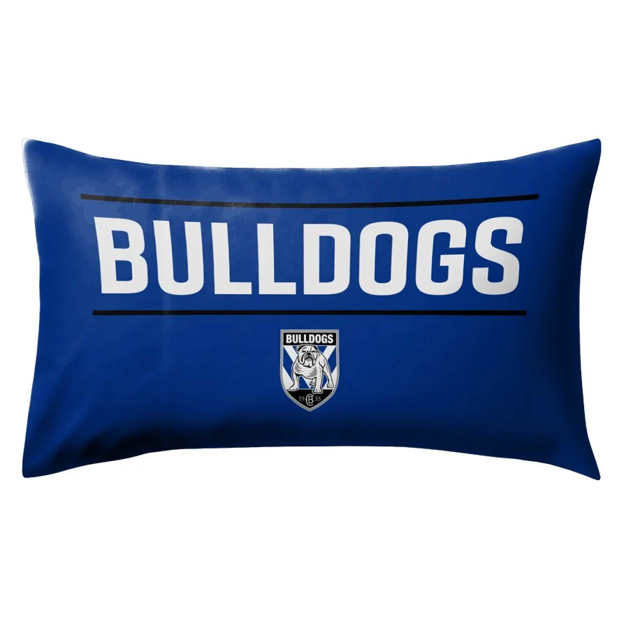 NRL Team Pillow Case - Canterbury Bulldogs - Double Sided - 73 x 48 cm - Image 2