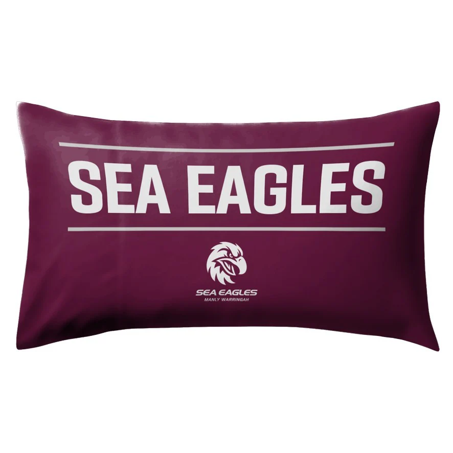 NRL Team Pillow Case - Manly Sea Eagles - Double Sided - 73 x 48 cm - Image 2