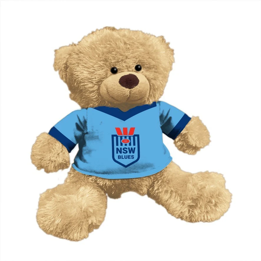 NRL Teddy Bear With Jersey - New South Wales Blues - NSW - 7 Inch Tall - Image 2