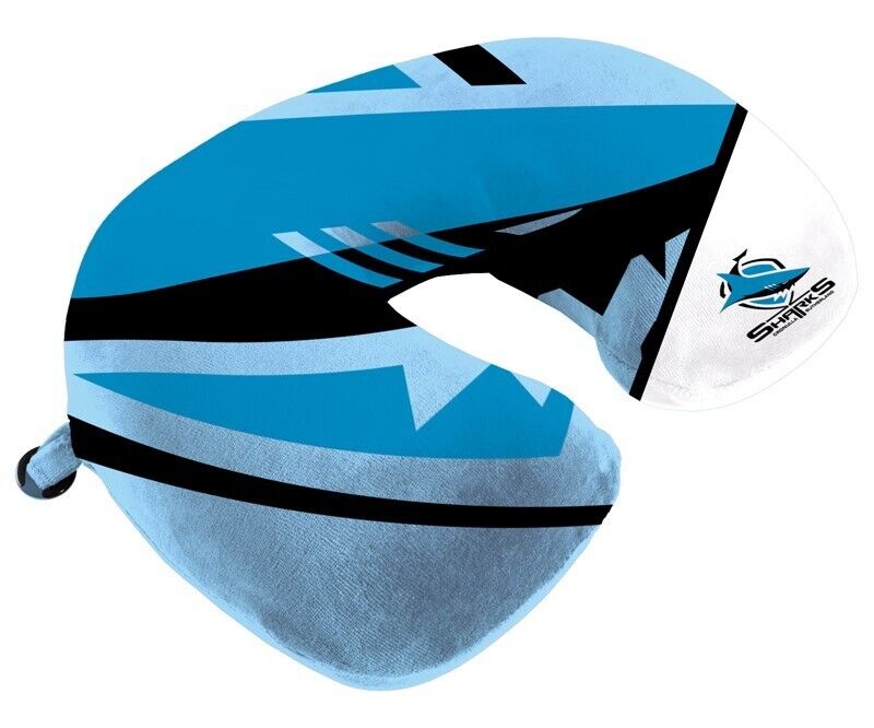 NRL Travel Pillow - Cronulla Sharks - U Shaped - Neck Cushion - Image 2