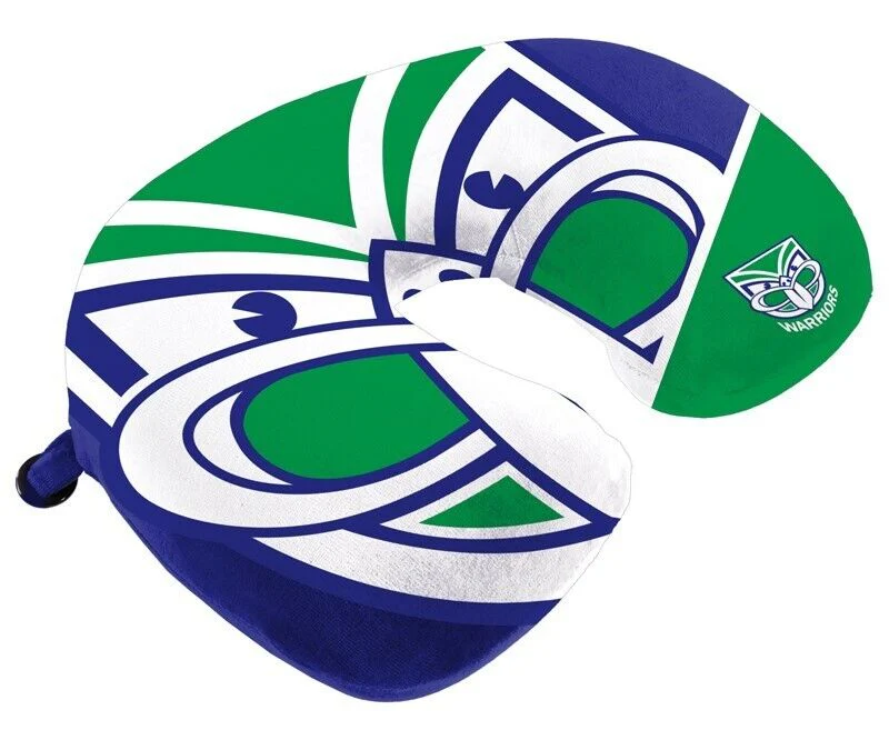 NRL Travel Pillow - New Zealand Warriors - U Shaped - Neck Cushion - Image 2