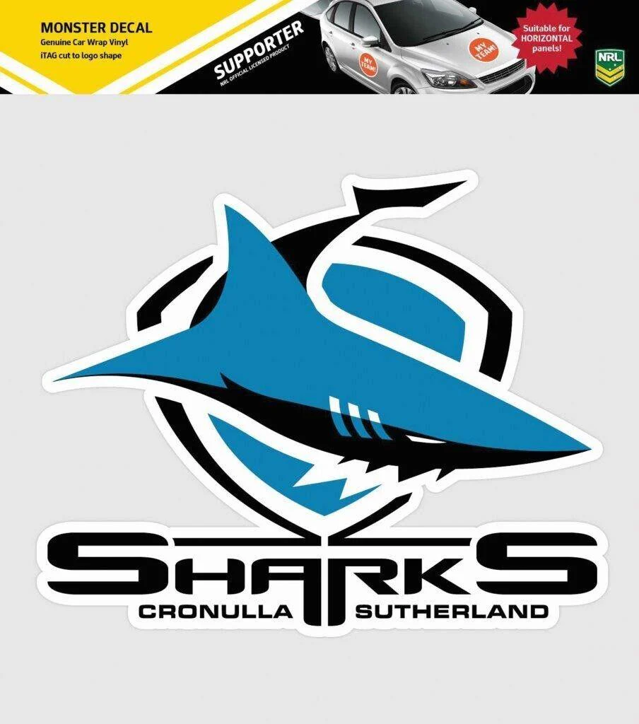 NRL Truck Decal - Cronulla Sharks - Sticker - Team Logo - 470mm - Image 2