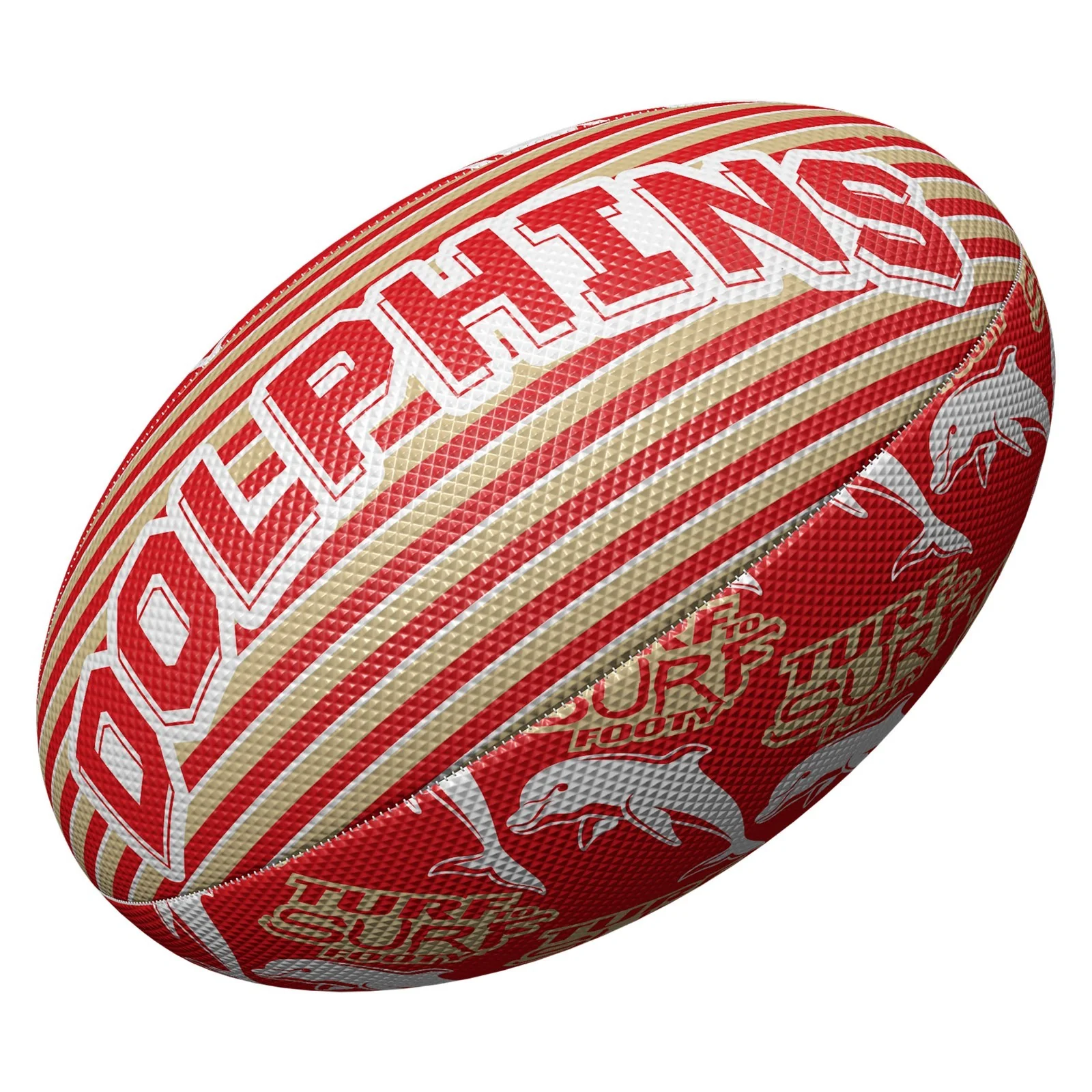 NRL Turf to Surf Ball Dolphins Football Size 3