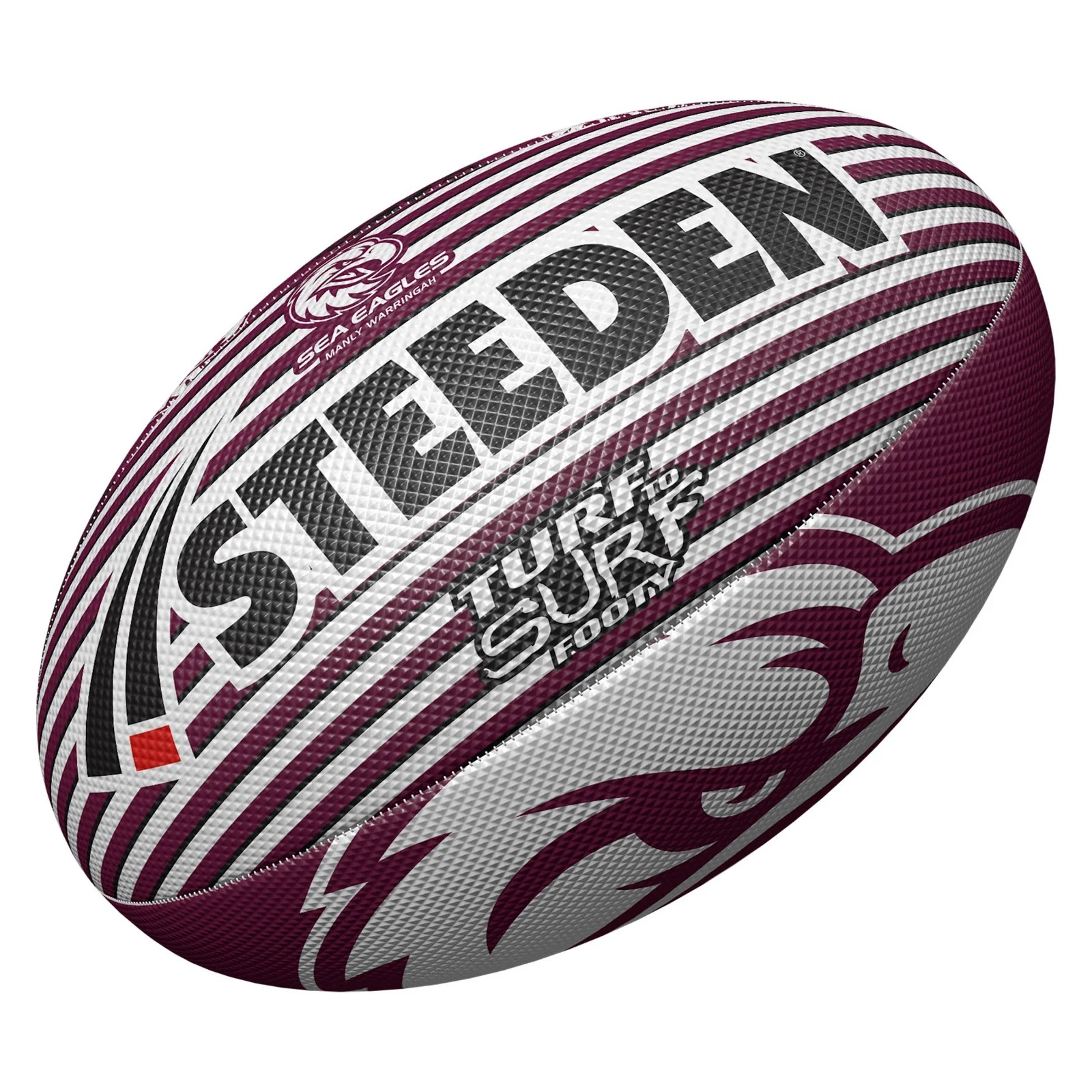 NRL Turf to Surf Ball Manly Sea Eagles Football Size 3 - Image 2