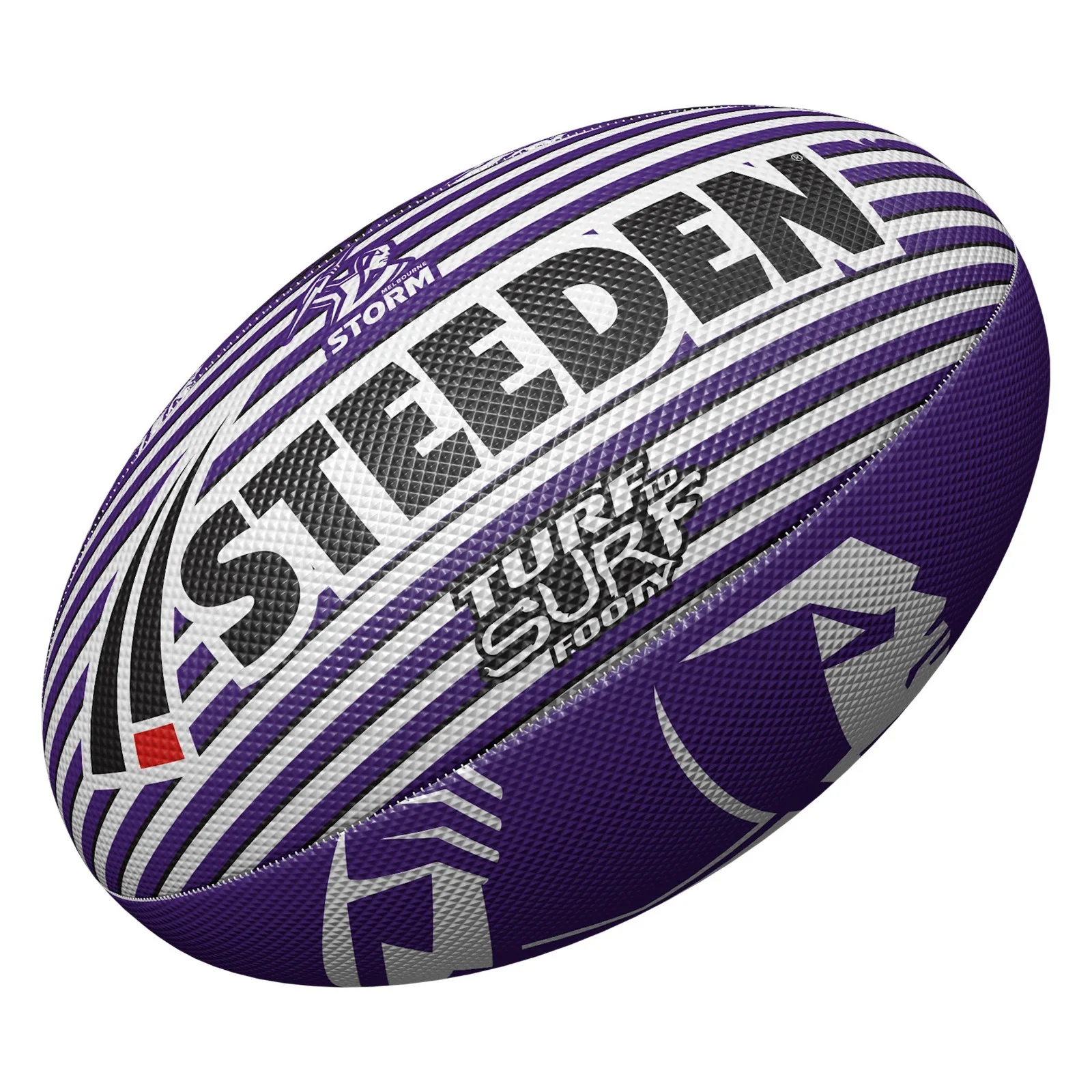 NRL Turf to Surf Ball Melbourne Storm Football Size 3 - Image 2