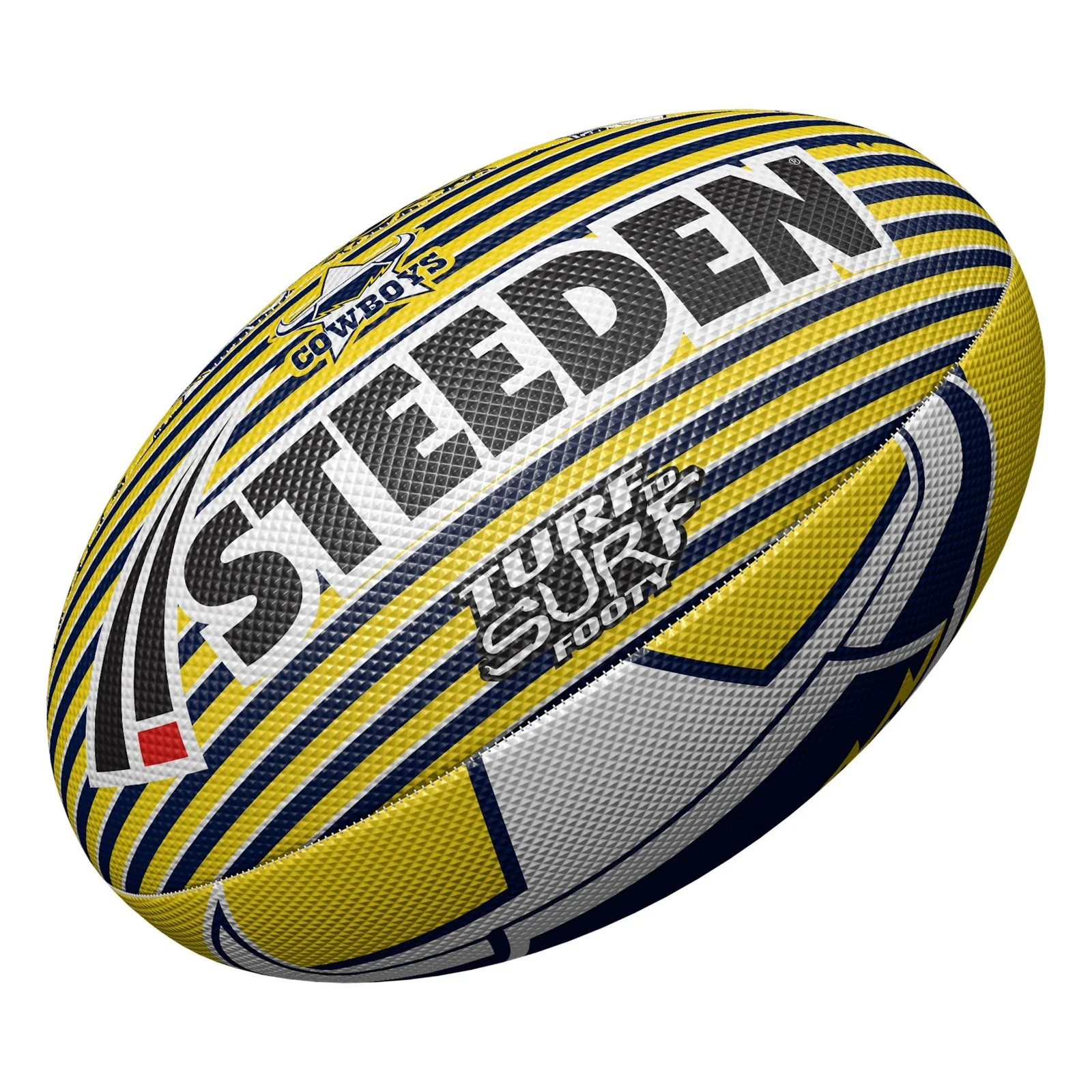 NRL Turf to Surf Ball  North Queensland Cowboys  Football  Size 3 - Image 2