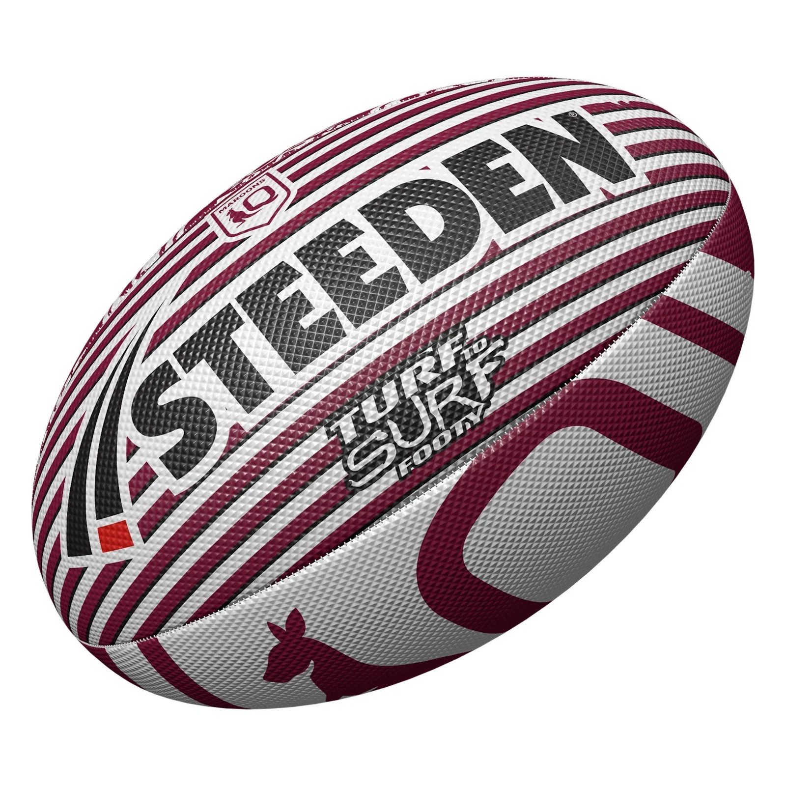 NRL Turf to Surf Ball  Queensland Maroons  QLD  Football  Size 3 - Image 2