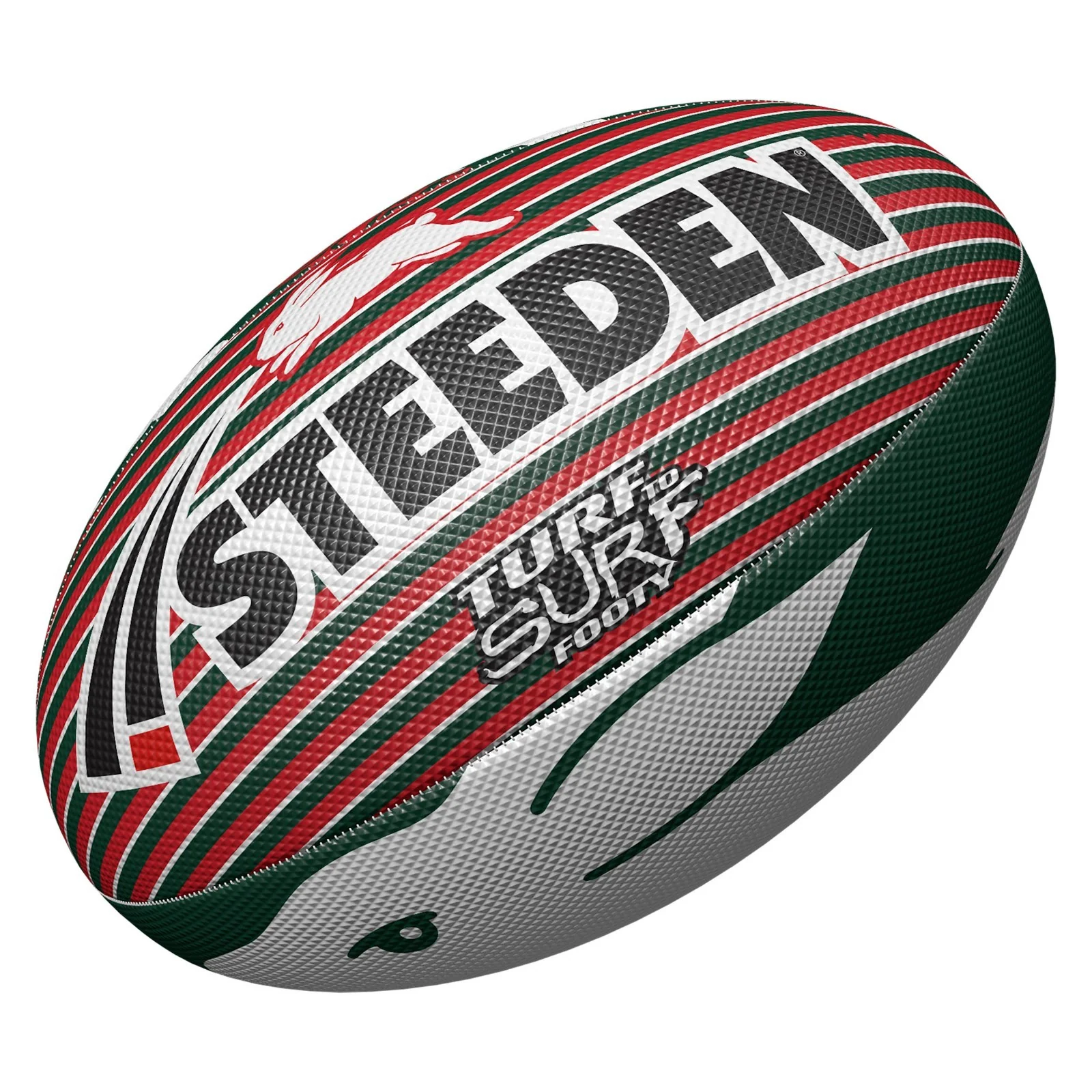 NRL Turf to Surf Ball  South Sydney Rabbitohs  Football  Size 3 - Image 2